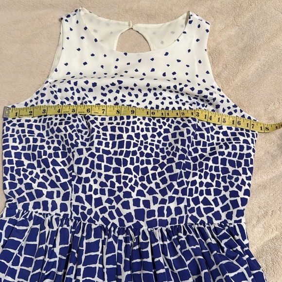 Eliza J Belted Print Fit & Flare Dress with pockets Size 6 - Picture 8 of 14